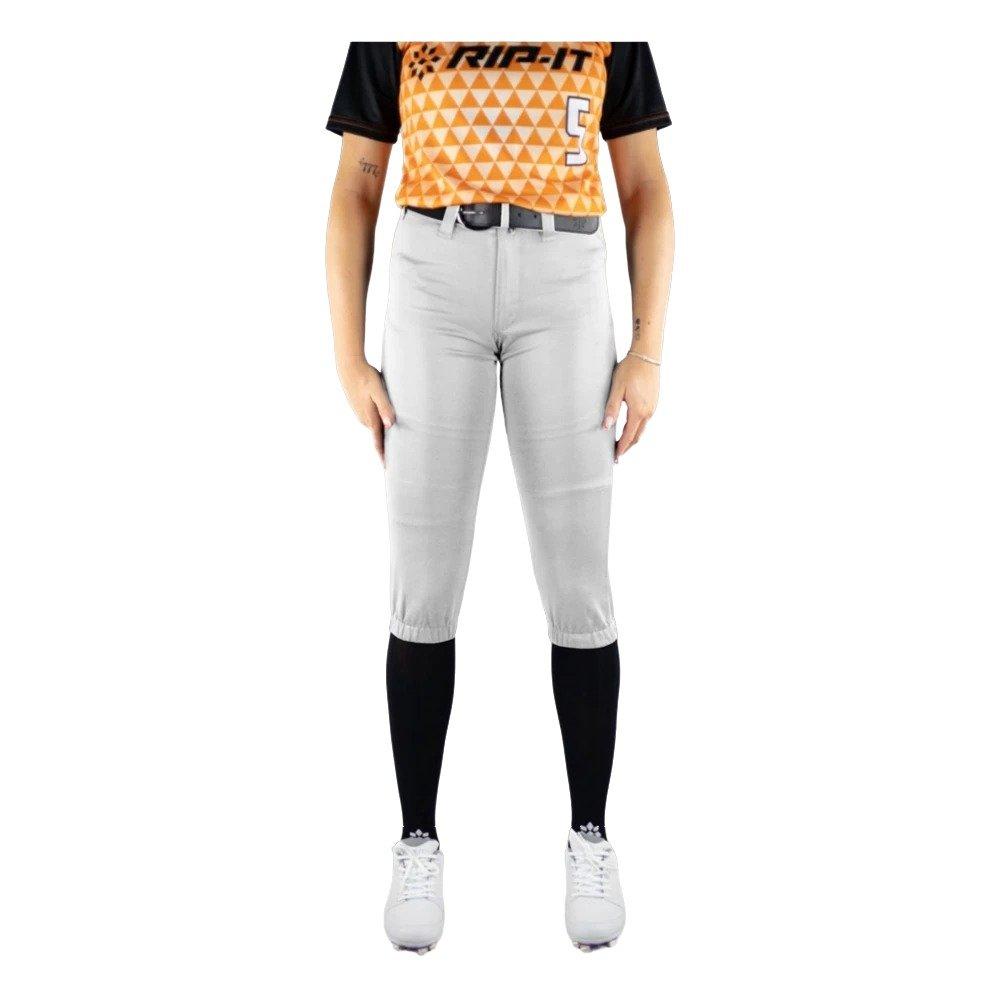 RIP-IT Women's Revolution Straight Softball Pants - White